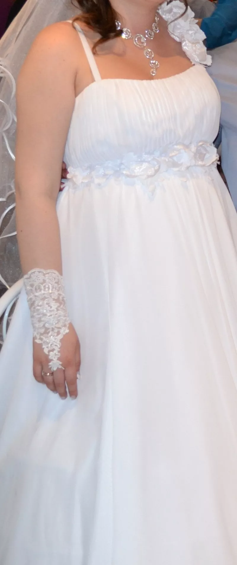 Шикарное свадебное платье. 6
